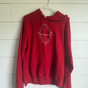 Jerzees Red Adventure Graphic Sweater